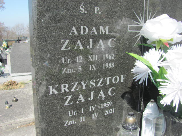 Krzysztof Zająk 1959 Biskupice - Grobonet - Wyszukiwarka osób pochowanych