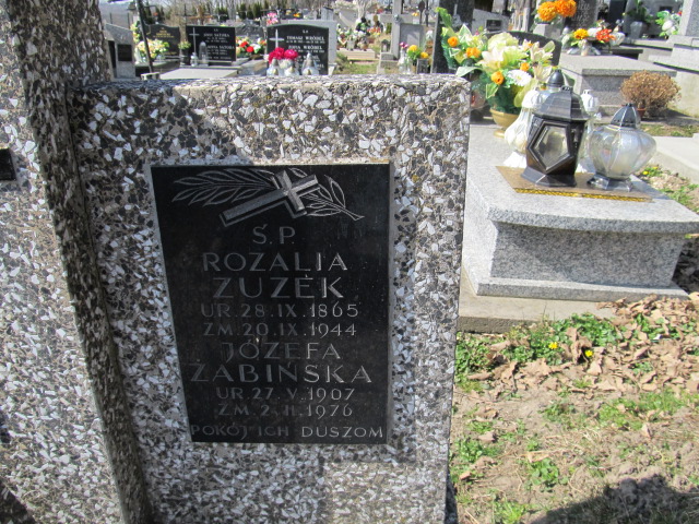 Józefa Zabińska 1907 Biskupice - Grobonet - Wyszukiwarka osób pochowanych