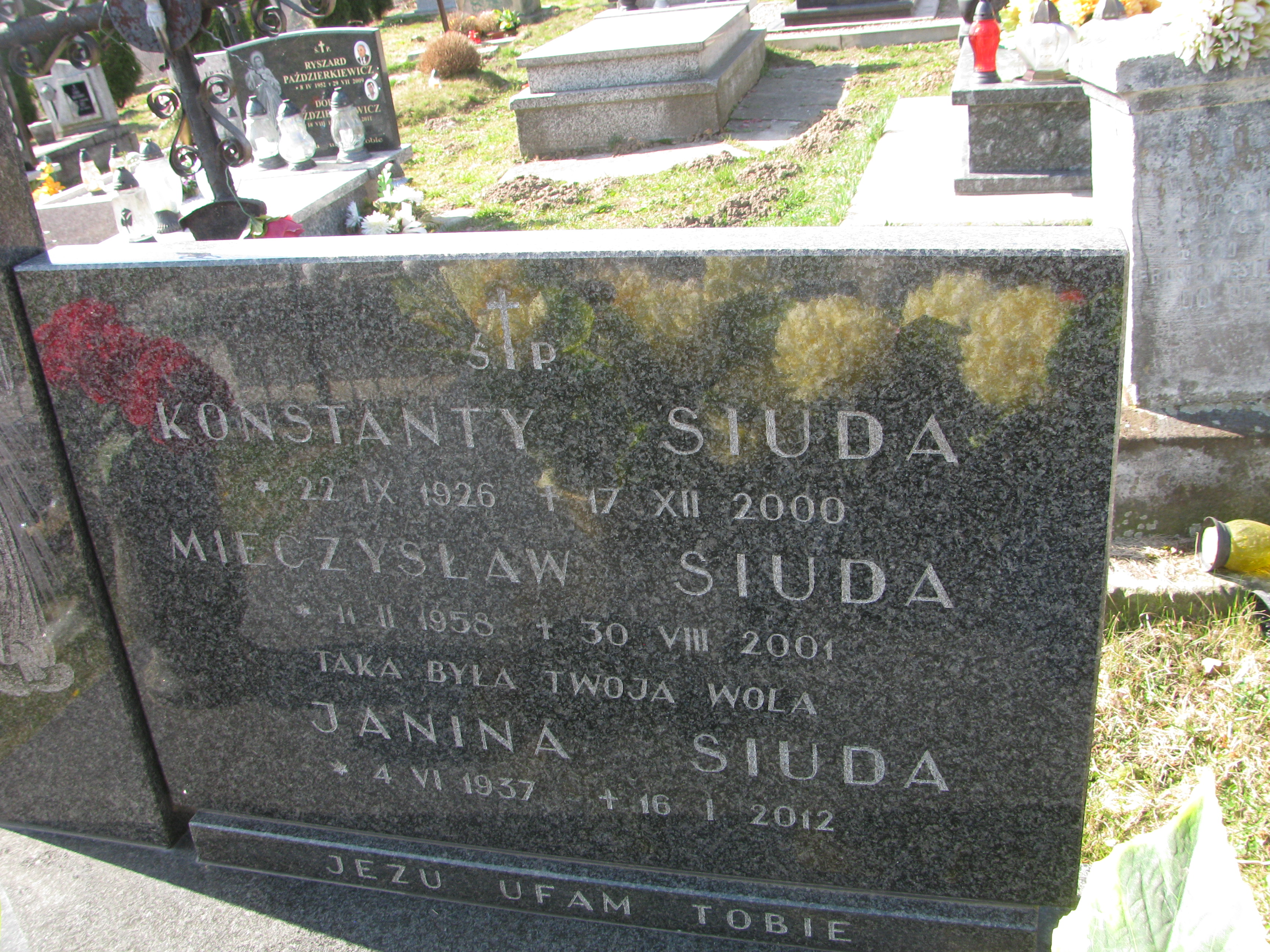 Konstanty Siuda 1926 Biskupice - Grobonet - Wyszukiwarka osób pochowanych